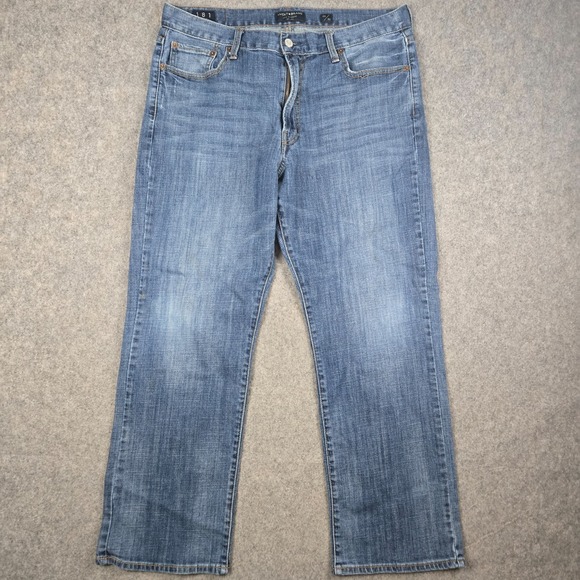 Lucky Brand Other - Lucky Brand 181 Relaxed Straight Jeans Mens 36x30 Blue Denim Whisker Baggy Y2K